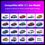AutoMMI Wholesale Wireless CarPlay Adapter Light Vertical 2-in-1 USB Dongle with IOS and Android Auto CarPlay AI Box for Cars