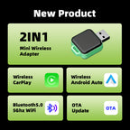 Autommi Factory Wholesale 2 in 1 CarPlay Android Auto Ai Box Carplay Wireless Car Ai Box Carplay Adapter Wireless Android Auto