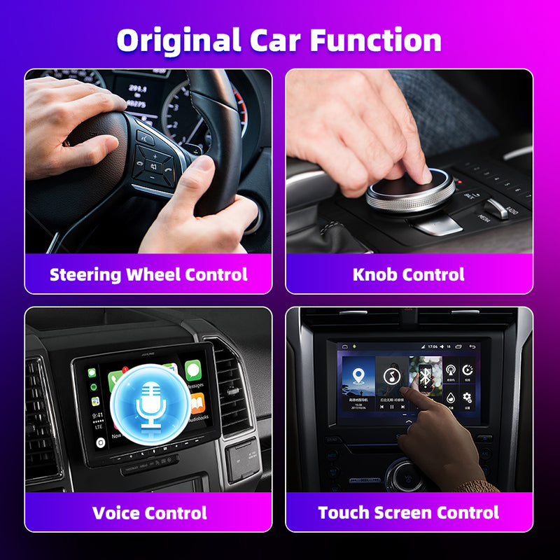 AutoMMI Wholesale Wireless CarPlay Adapter Light Vertical 2-in-1 USB Dongle with IOS and Android Auto CarPlay AI Box for Cars