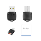 AutoMMI Wireless CarPlay Adapter Android Auto 2 in 1 Smart Dongle, Mini Box Adapter Smart Plug and Play Bluetooth WIFI 6 Fast Connect