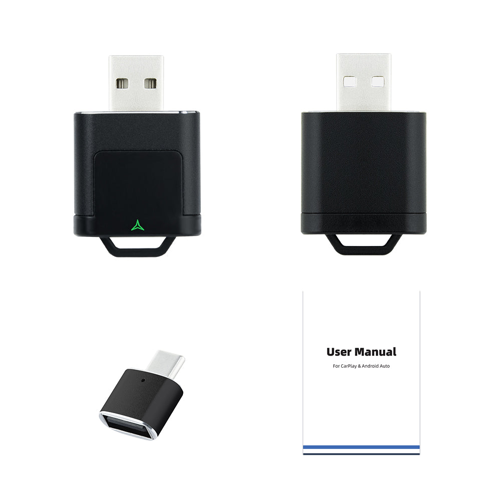 AutoMMI Car AI Box USB Wireless CarPlay/Android Auto Adapter Original Car Wired to Wireless Module 2 in 1 USB/Type-C WIFI OEM