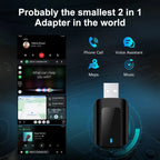 AutoMMI Wireless Dongle Apple CarPlay Android Auto USB Tpy-c Wired to Wireless Adapter for Original Wire CarPlay