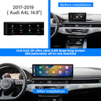 2017-2019 Audi B9 A4L 10.25" /12.3"/14.9"Android Car Screen Wireless Apple CarPlay Android Auto Navigation Car DVD Player