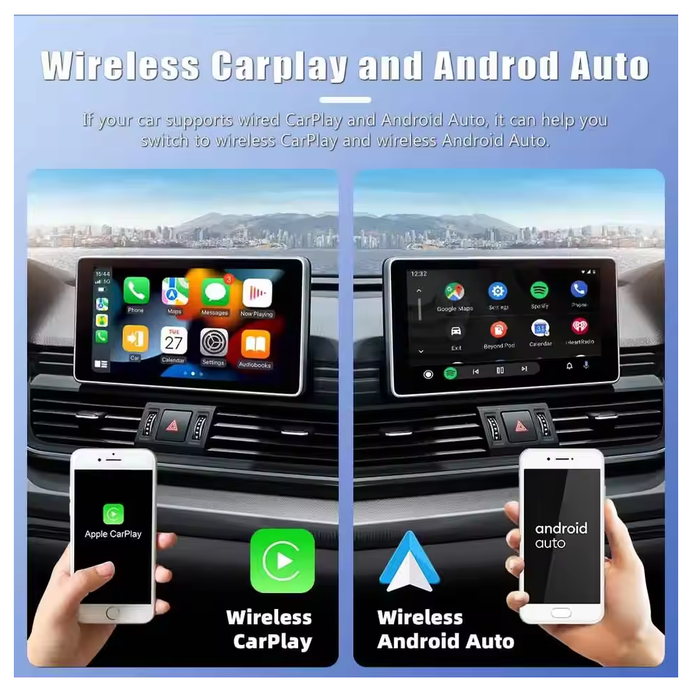 AutoMMI USB Plug and Play Wireless CarPlay Adapter Auto to Wireless Dongle for Android Cars