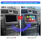 AutoMMI 2005-2007 Toyota Crown GRS184 OEM Head Units wireless Apple CarPlay &amp; Android Auto Integration Kits