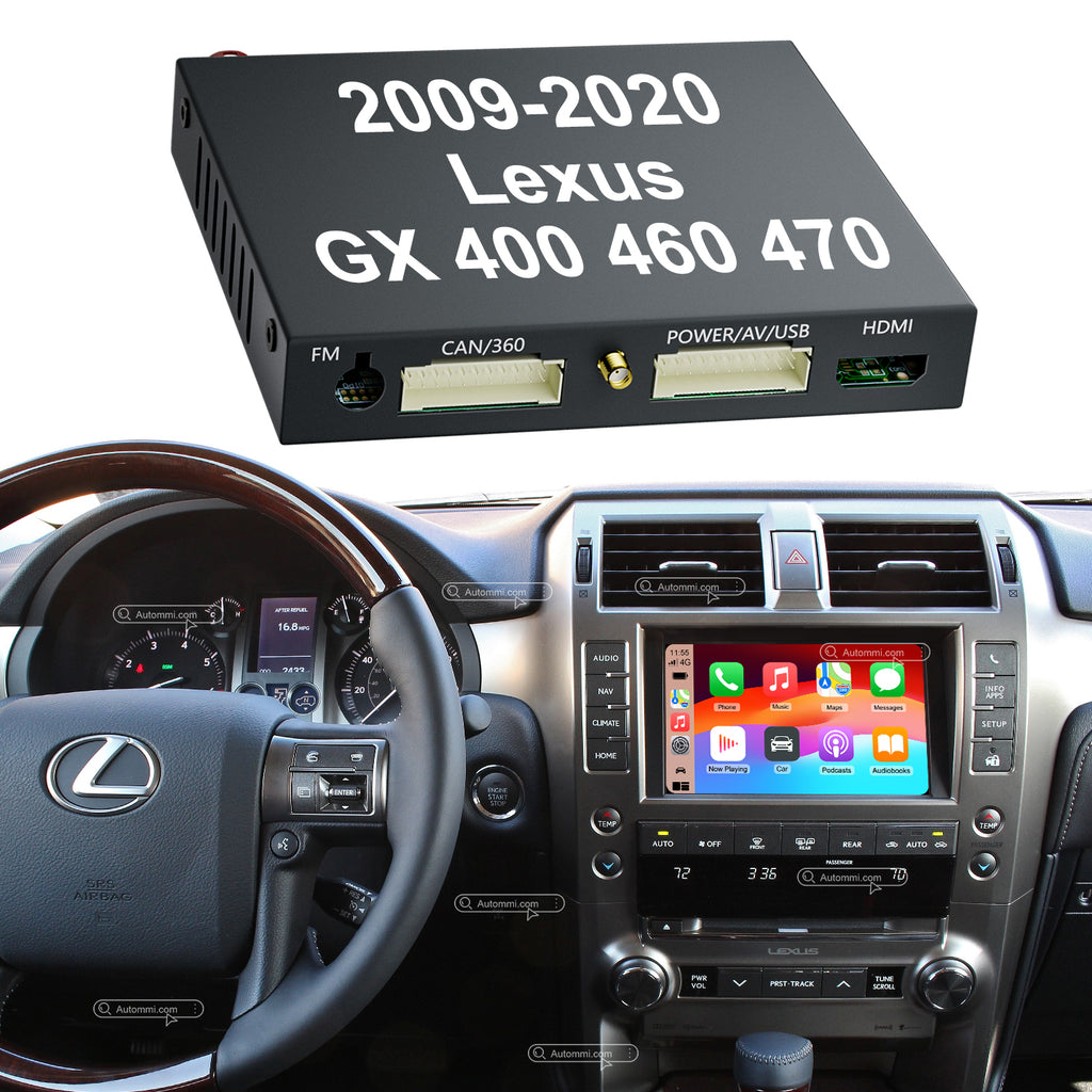 2009-2020 Lexus GX400 GX460 GX470 OEM Head Unit Wireless Apple CarPlay &amp; Android Auto Integration Kits