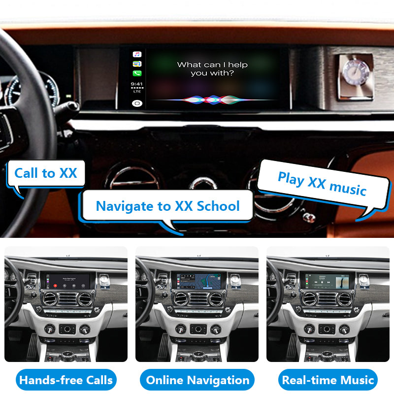 AutoMMI 2017-2018 Rolls-Royce Phantom upgrade Wireless Apple CarPlay Android Auto Decoder Module Interface Kit