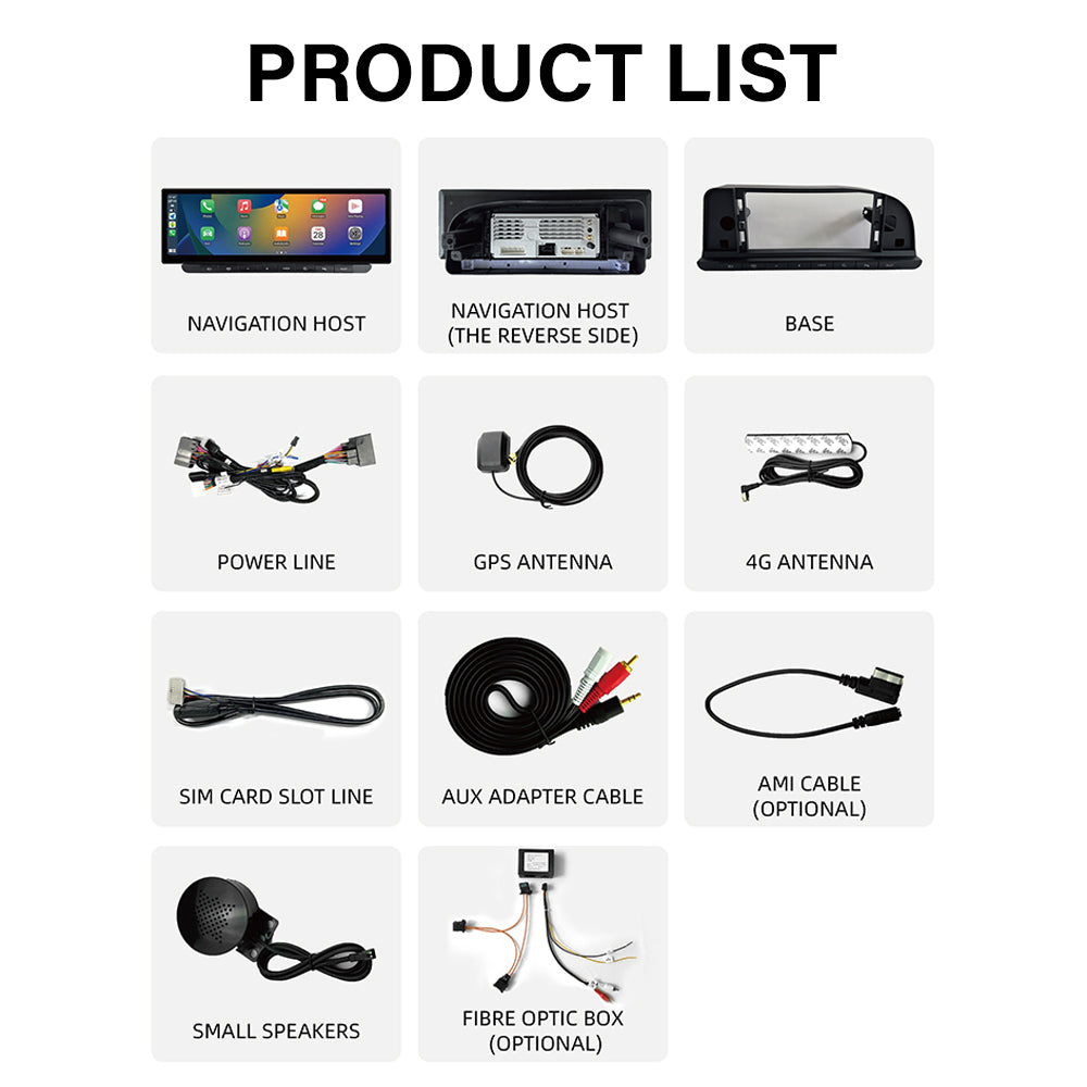2005-2011 Audi 4F C6 A6L（MMI 3G/MMI 2G） 10.25" /12.3"/14.9"Android Car Screen Wireless Apple CarPlay Android Auto Navigation Car DVD Player