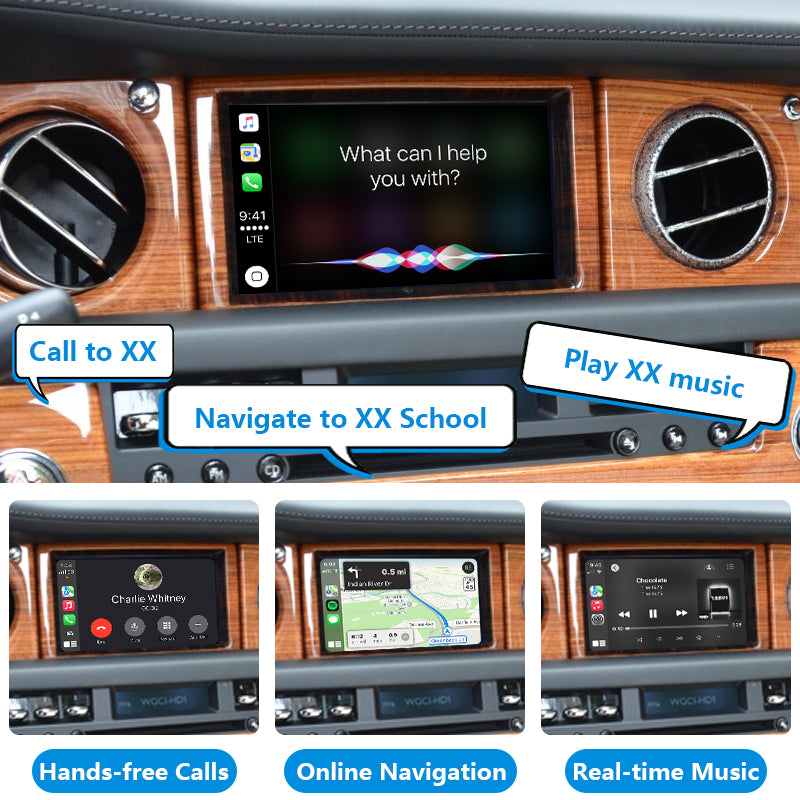 AutoMMI 2006-2012 Rolls-Royce Phantom upgrade Wireless Apple CarPlay Android Auto Decoder Module Interface Kit