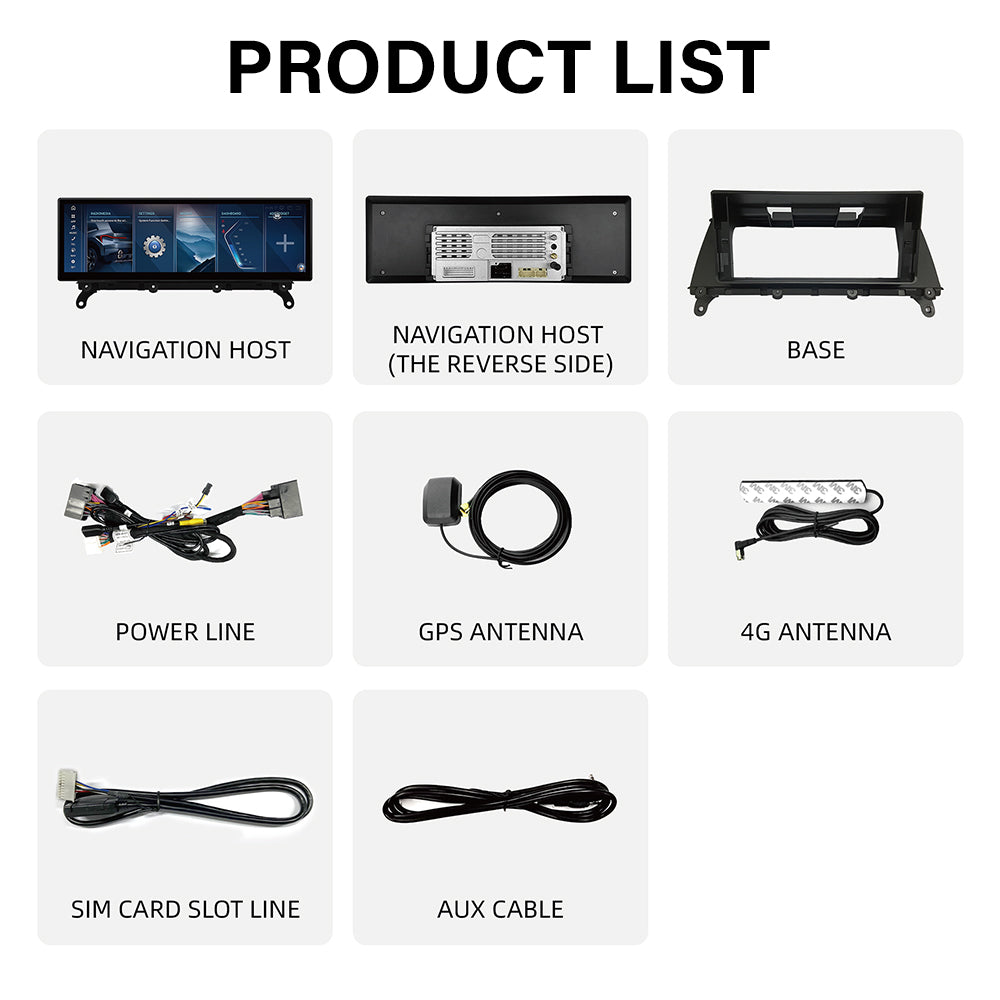 2011–2013 BMW X5 (E70) 10.25" /12.3"/14.9"Android Car Screen Wireless Apple CarPlay Android Auto Navigation Car DVD Player