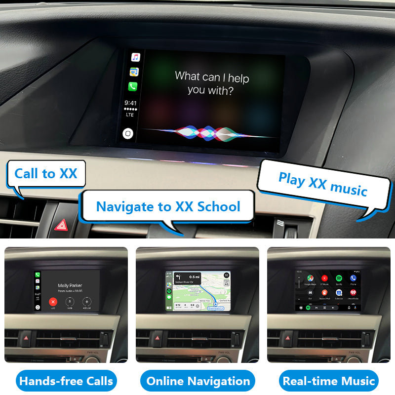 2012-2018 Lexus RX RX270 RX300 RX350 RX450H OEM Wireless Apple CarPlay &amp; Android Auto Integration Kits.