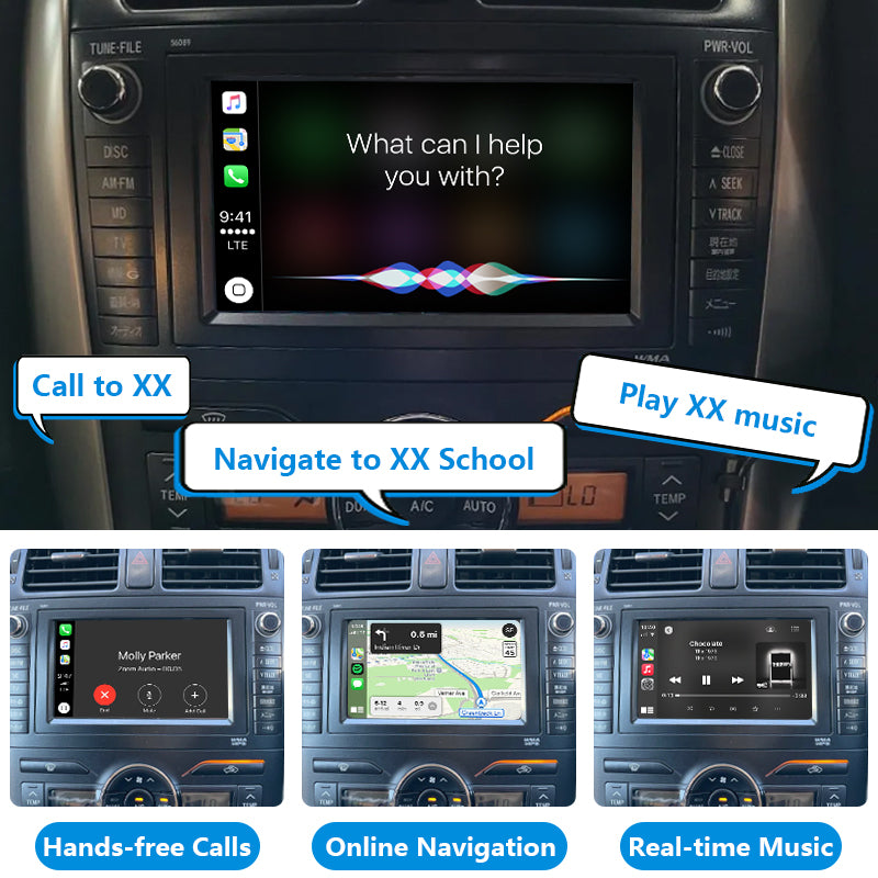 AutoMMI 2006-2012 Toyota Blade/Blade MasterG OEM Head Units Wireless Apple CarPlay & Android Auto Integration Kits