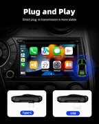 AutoMMI Wholesale Wireless CarPlay Adapter Light Vertical 2-in-1 USB Dongle with IOS and Android Auto CarPlay AI Box for Cars