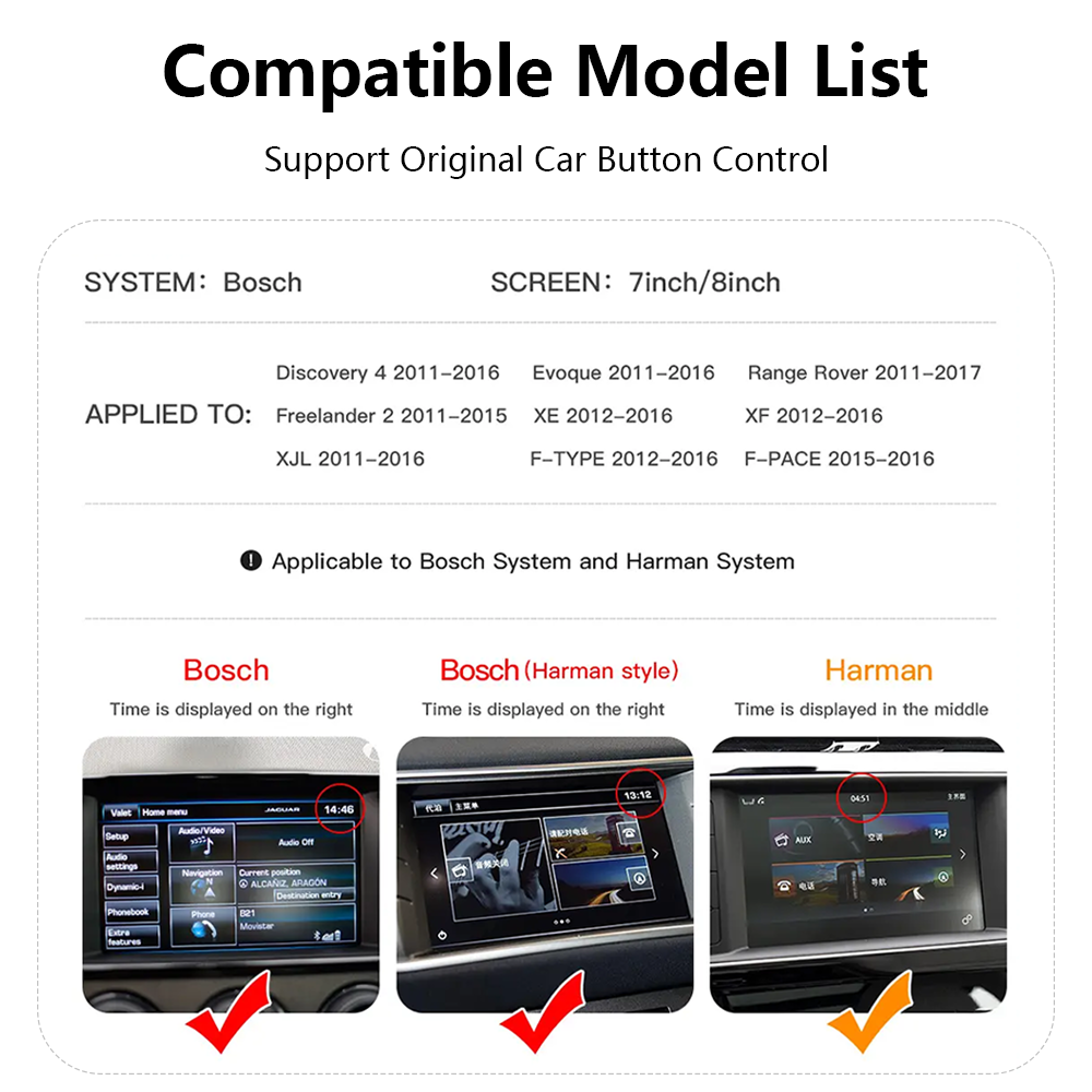AutoMMI 2017-2019 Land Rover Discovery 5 (10.25 inch screen) Wireless Apple CarPlay Android Auto Decoder Module Interface Kit