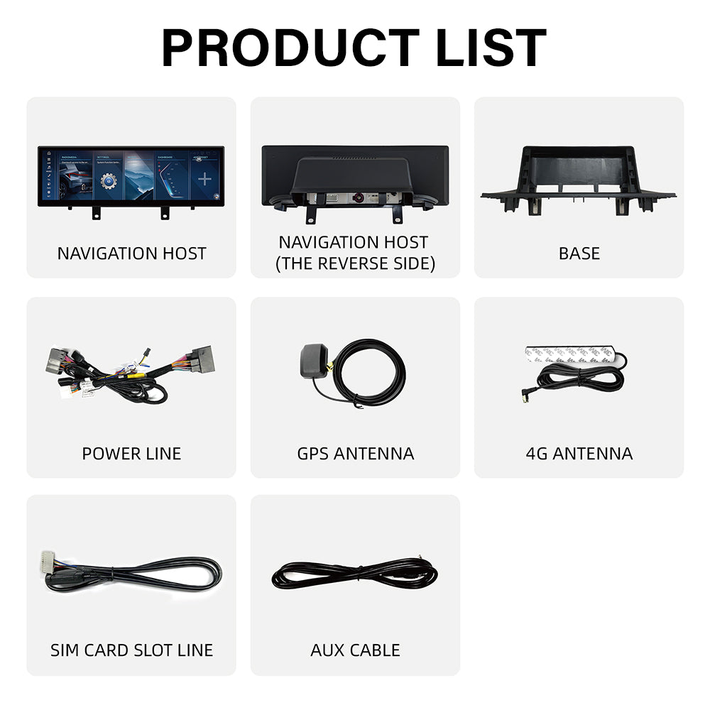 2013–2015 BMW X5 (F15/E70) 10.25" /12.3"/14.9"Android Car Screen Wireless Apple CarPlay Android Auto Navigation Car DVD Player