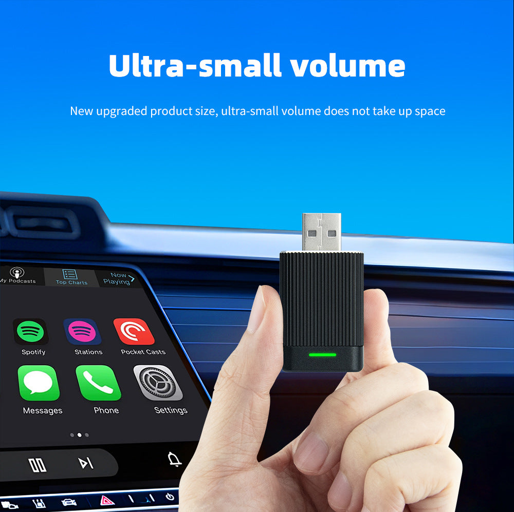 AutoMMI Mini CarPlay Android Auto Wired to Wireless Car Play Box Adapter Smart Ai Box Bluetooth WIFI Spotify Connect