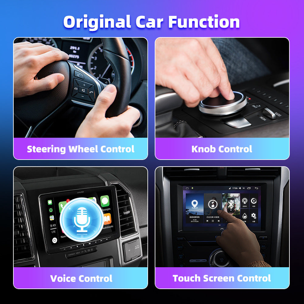 Autommi CarPlay Adapter Wireless Solution to Convert Wired CarPlay/Android Auto for Car