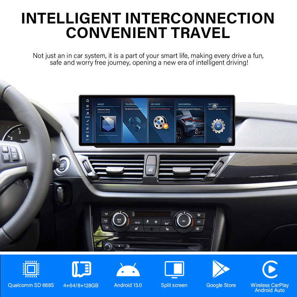 2011–2015 BMW X1 (E84) 10.25" /12.3"/14.9"Android Car Screen Wireless Apple CarPlay Android Auto Navigation Car DVD Player