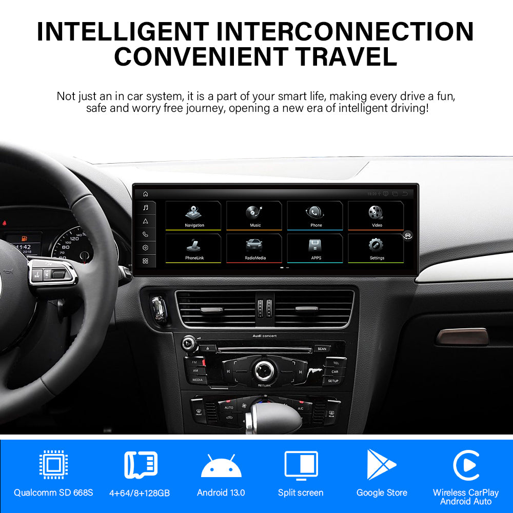 2009-2018 Audi 8R Q5 10.25" /12.3"/14.9"Android Car Screen Wireless Apple CarPlay Android Auto Navigation Car DVD Player