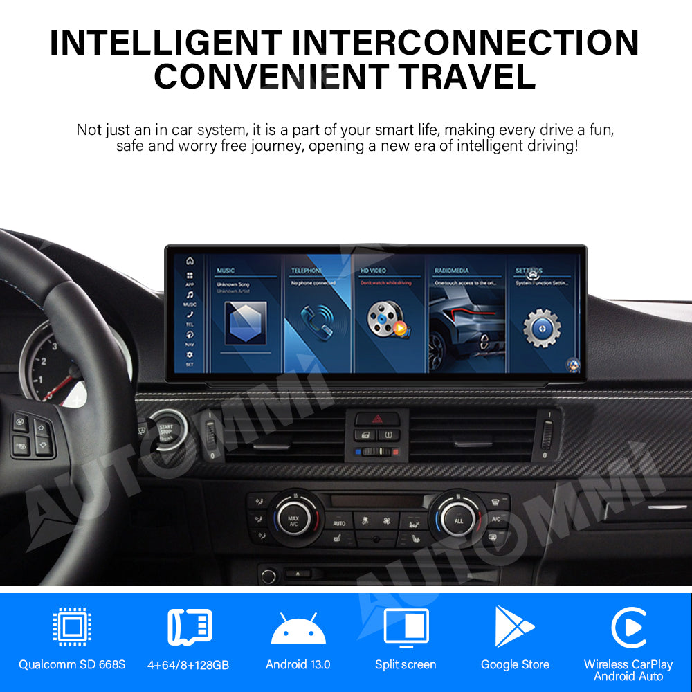 2008–2012 BMW 3 Series E92 10.25" /12.3"/14.9"Android Car Screen Wireless Apple CarPlay Android Auto Navigation Car DVD Player