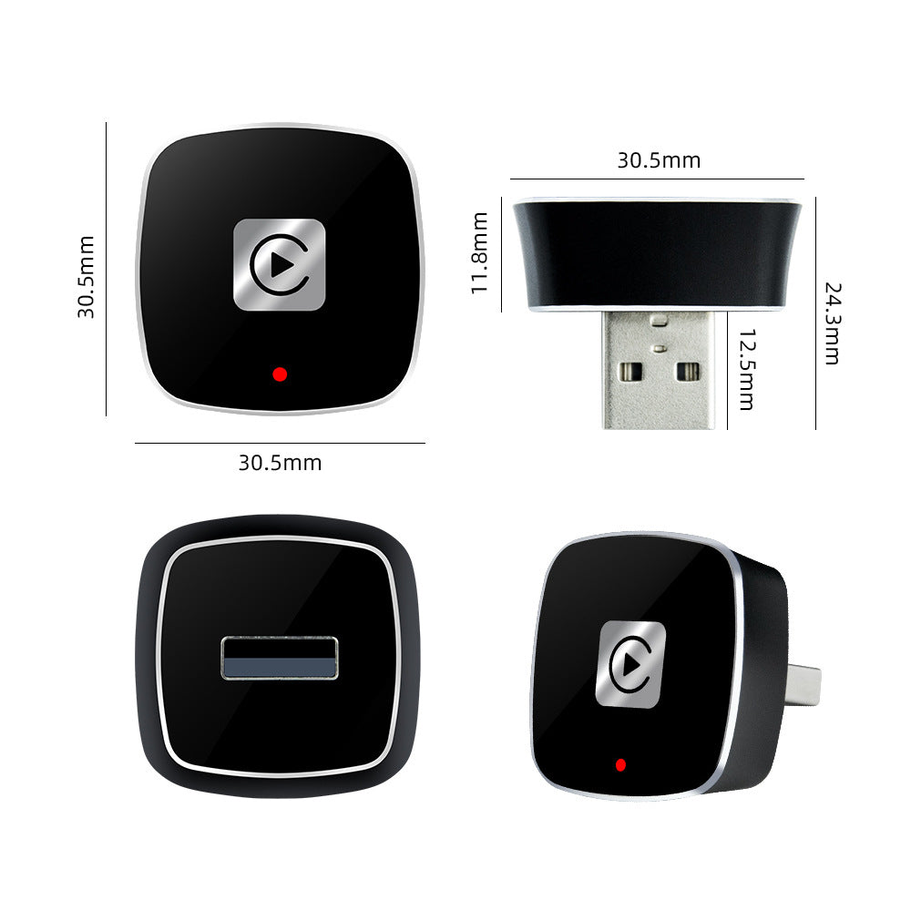 Autommi CarPlay Adapter Wireless Solution to Convert Wired CarPlay/Android Auto for Car