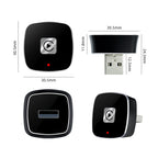 Autommi CarPlay Adapter Wireless Solution to Convert Wired CarPlay/Android Auto for Car
