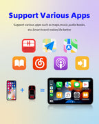 AutoMMI Wholesale Wireless CarPlay Adapter Light Vertical 2-in-1 USB Dongle with IOS and Android Auto CarPlay AI Box for Cars