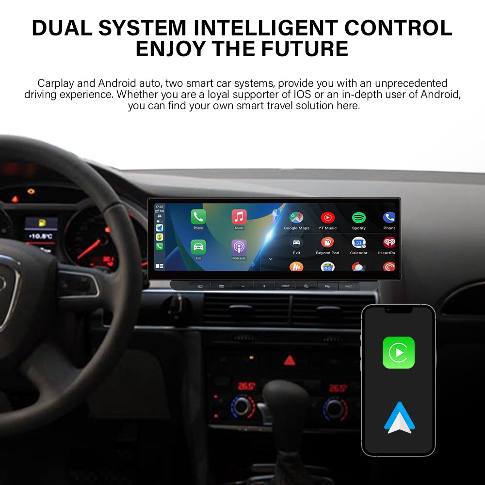 2005-2011 Audi 4F C6 A6L（MMI 3G/MMI 2G） 10.25" /12.3"/14.9"Android Car Screen Wireless Apple CarPlay Android Auto Navigation Car DVD Player