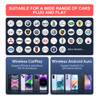 AutoMMI USB Plug and Play Wireless CarPlay Adapter Auto to Wireless Dongle for Android Cars