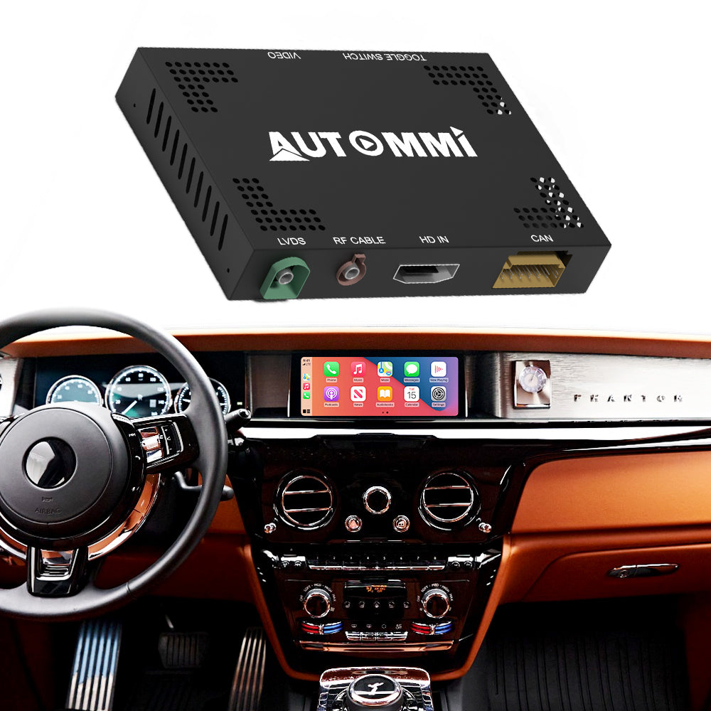 AutoMMI 2017-2018 Rolls-Royce Phantom upgrade Wireless Apple CarPlay Android Auto Decoder Module Interface Kit
