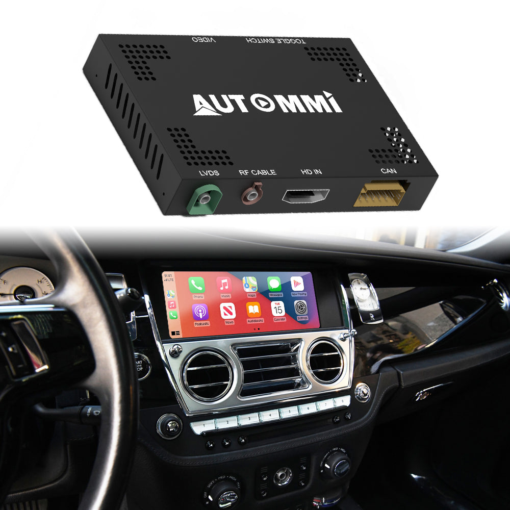AutoMMI 2015-2018 Rolls-Royce Ghost upgrade Wireless Apple CarPlay Android Auto Decoder Module Interface Kit