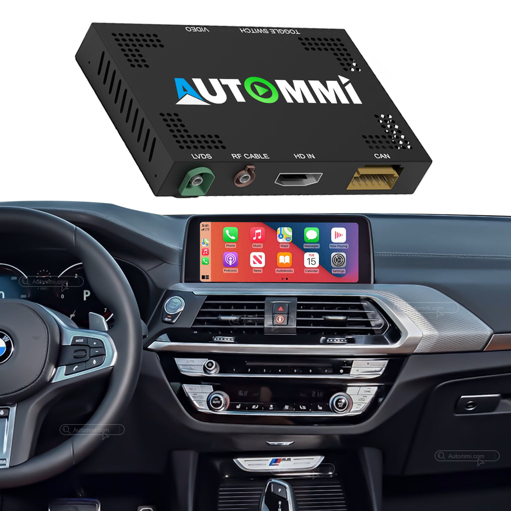 AutoMMI 2017-2020 BMW X3 X4 G01 G02 M40i Head Units Wireless Apple CarPlay & Android Auto Module integration kit