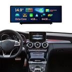 2007–2014 Mercedes-Benz W204 C-Class 10.25" /12.3"/14.9"Android Car Screen Wireless Apple CarPlay Android Auto Navigation Car DVD Player