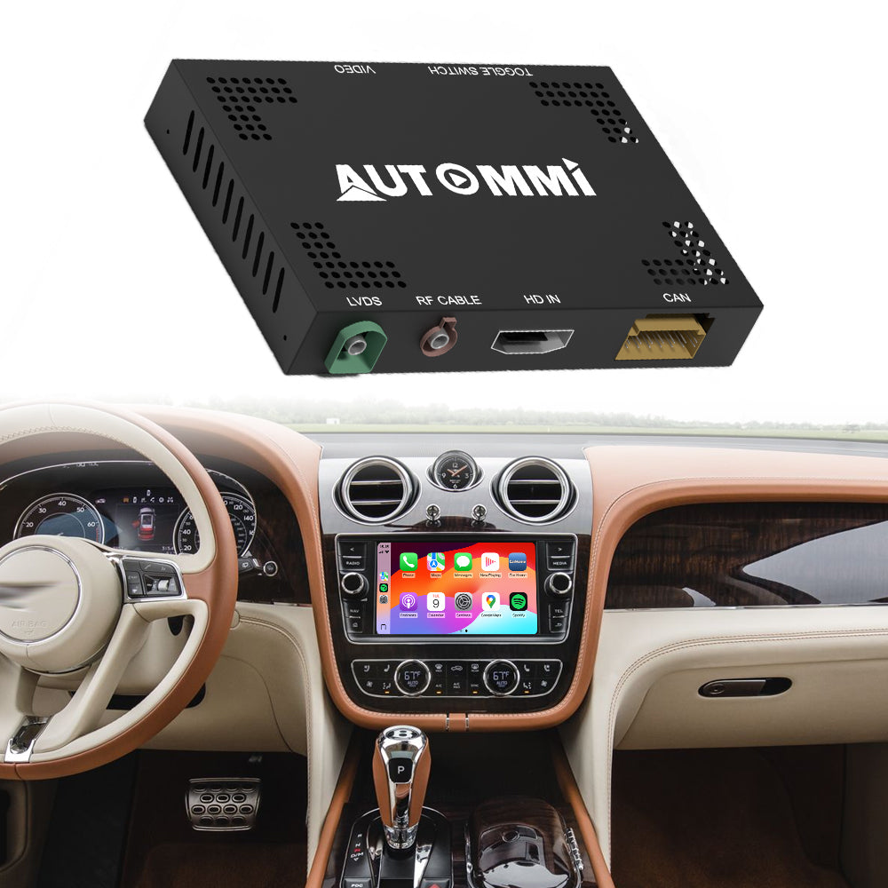 AutoMMI 2016-2019 Bentley bentayga Wireless Apple CarPlay Android Auto Decoder Module Interface Kit