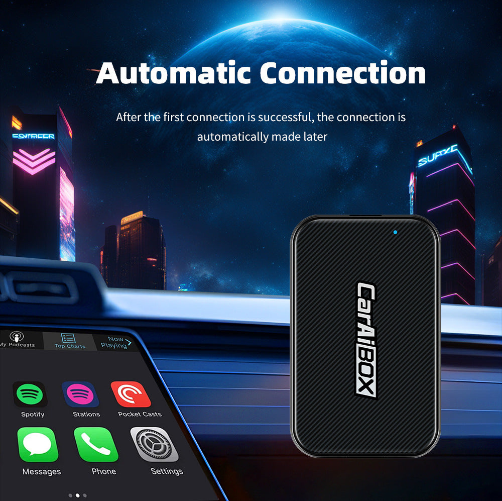 2 in 1 Wireless Adapter & CarPlay Wireless Adapter USB for OEM Wired CarPlay for Factory Wired Car Play