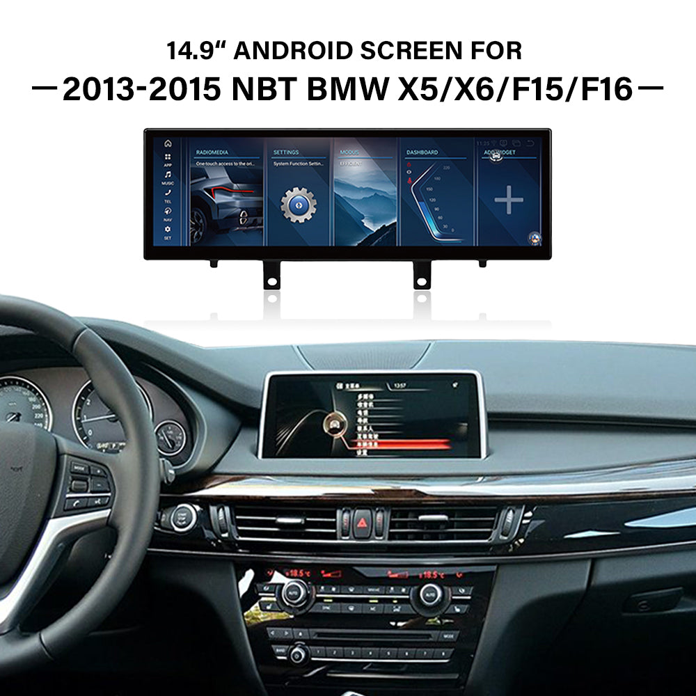 2013–2015 BMW X5 (F15/E70) 10.25" /12.3"/14.9"Android Car Screen Wireless Apple CarPlay Android Auto Navigation Car DVD Player