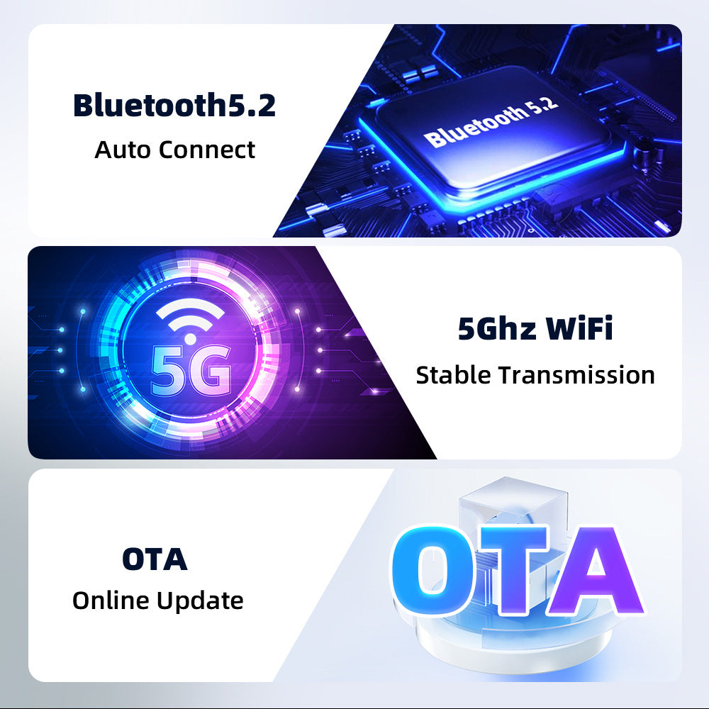 Autommi Wholesale Wireless CarPlay Adapter Android Auto Apple USB Dongle Wireless Car Play 2 in 1 Mini AI Box CarPlay Adaptor