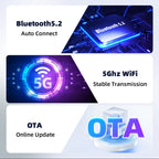 Autommi Wholesale Wireless CarPlay Adapter Android Auto Apple USB Dongle Wireless Car Play 2 in 1 Mini AI Box CarPlay Adaptor