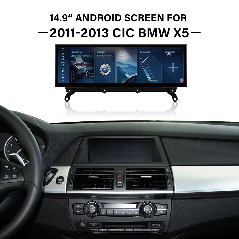 2011–2013 BMW X5 (E70) 10.25" /12.3"/14.9"Android Car Screen Wireless Apple CarPlay Android Auto Navigation Car DVD Player