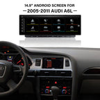 2005-2011 Audi 4F C6 A6L（MMI 3G/MMI 2G） 10.25" /12.3"/14.9"Android Car Screen Wireless Apple CarPlay Android Auto Navigation Car DVD Player