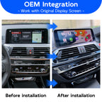 AutoMMI 2017-2020 BMW X3 X4 G01 G02 M40i Head Units Wireless Apple CarPlay & Android Auto Module integration kit