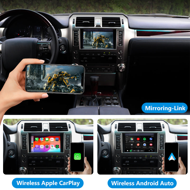 2009-2020 Lexus GX400 GX460 GX470 OEM Head Unit Wireless Apple CarPlay &amp; Android Auto Integration Kits