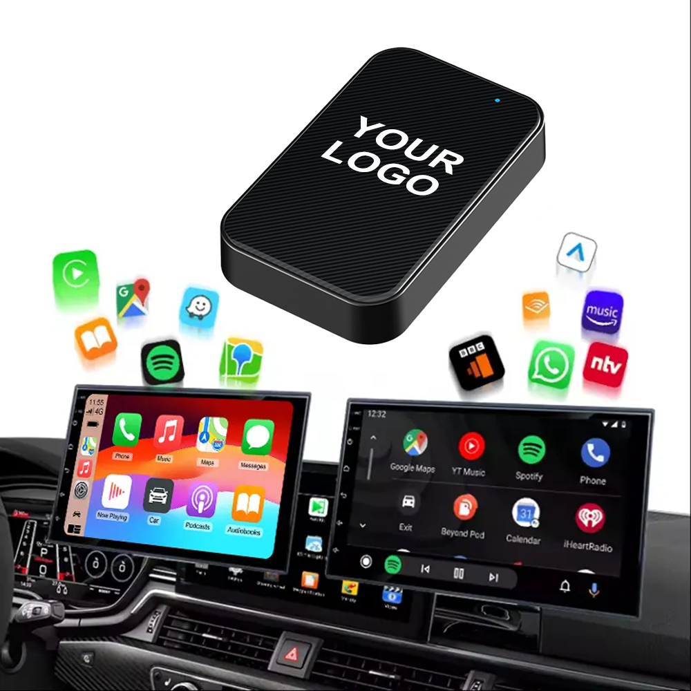 2 in 1 Wireless Adapter & CarPlay Wireless Adapter USB for OEM Wired CarPlay for Factory Wired Car Play