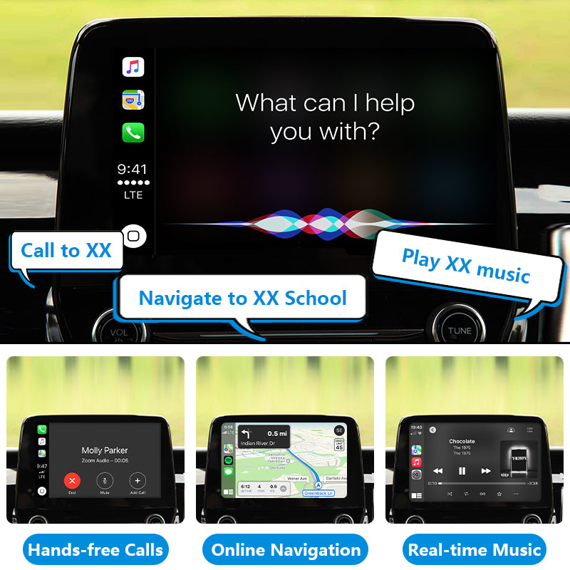 AutoMMI 2017-2019 Ford Explorer/ Escape/Focus SYNC 3 upgrade Wireless Apple CarPlay Android Auto Decoder Module Interface Kit
