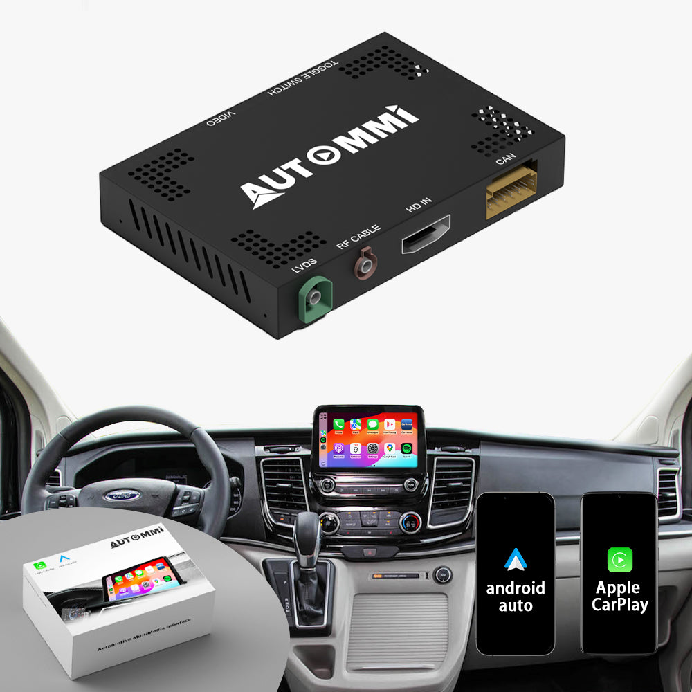 AutoMMI 2017-2019 Ford Explorer/ Escape/Focus SYNC 3 upgrade Wireless Apple CarPlay Android Auto Decoder Module Interface Kit