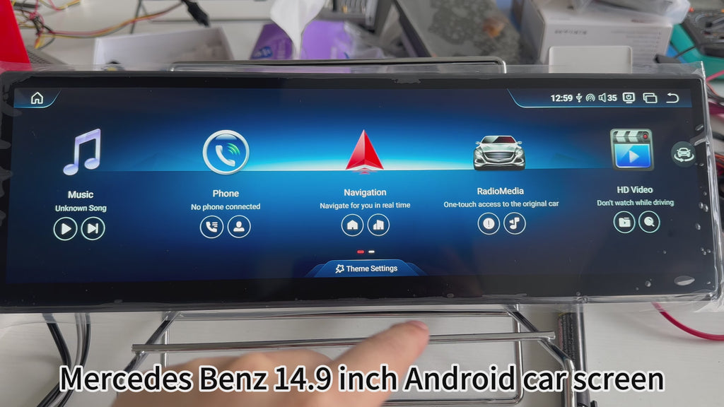2007–2014 Mercedes-Benz W204 C-Class 10.25" /12.3"/14.9"Android Car Screen Wireless Apple CarPlay Android Auto Navigation Car DVD Player